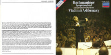 Load image into Gallery viewer, Rachmaninov*, Concertgebouw Orchestra* / Vladimir Ashkenazy : Symphony No.1 (CD)