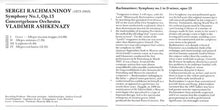 Load image into Gallery viewer, Rachmaninov*, Concertgebouw Orchestra* / Vladimir Ashkenazy : Symphony No.1 (CD)