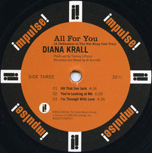 Laden Sie das Bild in den Galerie-Viewer, Diana Krall : All For You (A Dedication To The Nat King Cole Trio) (2xLP, Album, RE, 180)