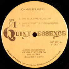 Laden Sie das Bild in den Galerie-Viewer, Johann Strauss Jr., Jascha Horenstein, Orchester Der Wiener Staatsoper : On The Beautiful Blue Danube: A Johann Strauss Waltz Festival (LP)