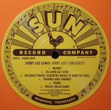 Load image into Gallery viewer, Jerry Lee Lewis : Jerry Lee's Greatest! (LP, Album, RE, Ora)