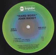 Load image into Gallery viewer, John Handy : Hard Work (LP, Album, Ter)