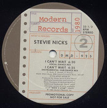 Laden Sie das Bild in den Galerie-Viewer, Stevie Nicks : I Can't Wait (12", Promo)