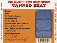 Load image into Gallery viewer, Canned Heat : King Biscuit Flower Hour Presents Canned Heat In Concert (CD, Album)
