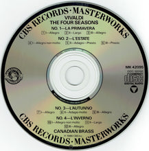 Load image into Gallery viewer, Canadian Brass* - Vivaldi* : The Four Seasons = Die Vier Jahreszeiten = Les Quatre Saisons (CD, Album, RP)