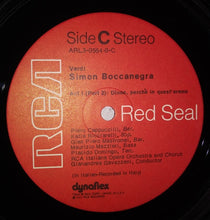 Load image into Gallery viewer, G. Verdi* - Piero Cappuccilli, Placido Domingo, Katia Ricciarelli, Ruggero Raimondi, Gian Piero Mastromei, Gianandrea Gavazzeni, Orchestra E Coro Della RCA* : Simon Boccanegra (3xLP + Box)