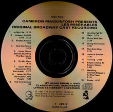 Laden Sie das Bild in den Galerie-Viewer, Cameron Mackintosh Presents Alain Boublil And Claude-Michel Schönberg : Les Misérables (Original Broadway Cast Recording) (2xCD, Album, RE)