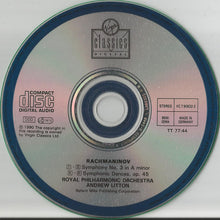 Load image into Gallery viewer, Sergei Vasilyevich Rachmaninoff, Andrew Litton, Royal Philharmonic Orchestra : Symphony no 3. | Symphonic Dances (CD, Album)