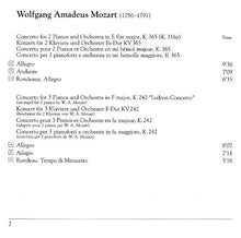 Load image into Gallery viewer, Wolfgang Amadeus Mozart, English Chamber Orchestra, Murray Perahia, Radu Lupu, English Chamber Orchestra : Concertos For Two & Three Pianos (CD, Album)