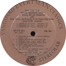 Charger l'image dans la galerie, Erich Kunz With Male Chorus* and Orchestra Of The Vienna Volksoper* : Erich Kunz Sings German University Songs Of Wooing, Wit And Wanderlust (LP, RE)