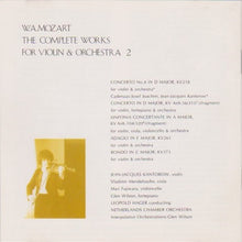 Charger l'image dans la galerie, W. A. Mozart* : Kantorow* / Hager* / Netherlands Chamber Orchestra : Concerto For Violin No.4 etc. (CD, Album, Emp)