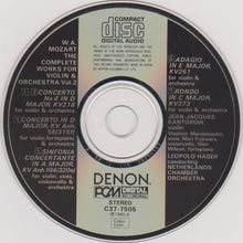 Charger l'image dans la galerie, W. A. Mozart* : Kantorow* / Hager* / Netherlands Chamber Orchestra : Concerto For Violin No.4 etc. (CD, Album, Emp)