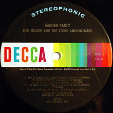 Load image into Gallery viewer, Rick Nelson And The Stone Canyon Band* : Garden Party (LP, Album, Gat)