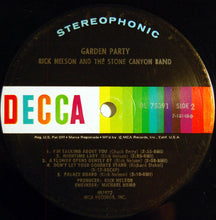 Load image into Gallery viewer, Rick Nelson And The Stone Canyon Band* : Garden Party (LP, Album, Gat)