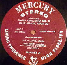 Laden Sie das Bild in den Galerie-Viewer, Rachmaninoff*, Byron Janis, London Symphony*, Antal Dorati : Piano Concerto No. 3 (LP, Album)