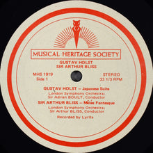 Load image into Gallery viewer, London Philharmonic Orchestra And London Symphony Orchestra : Sir Arthur Bliss, Mêlée Fantasque; Gustav Holst, Japanese Suite; Sir William Walton, Music For Children; Berkeley/Britten, Mont Juic (Suite Of Catalan Dances) (LP, RE)