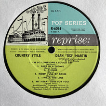 Load image into Gallery viewer, Dean (Tex) Martin* : Country Style (LP, Album, Mono)