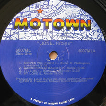 Load image into Gallery viewer, Lionel Richie : Lionel Richie (LP, Album, Sup)