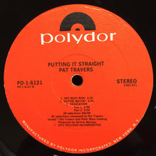 Charger l'image dans la galerie, Pat Travers : Putting It Straight (LP, Album, PRC)