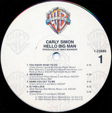 Load image into Gallery viewer, Carly Simon : Hello Big Man (LP, Album, Win)