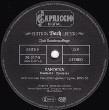 Load image into Gallery viewer, Siegfried Lorenz, Neues Bachisches Collegium Musicum Leipzig ; Max Pommer / Johann Sebastian Bach : Kantaten (Cantatas ∙ Cantates) (LP, Club, S/Edition, Gat)