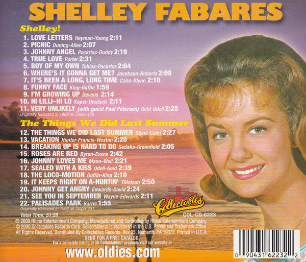 Shelley Fabares The Things We Did Last Summer