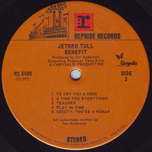 Laden Sie das Bild in den Galerie-Viewer, Jethro Tull : Benefit (LP, Album, RP, San)