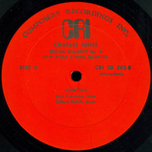 Load image into Gallery viewer, George Crumb / Charles Jones (4) With Paul Zukofsky : Black Angels (For Electric String Quartet) / String Quartet No. 6 / Sonatina (LP, Album, RP)