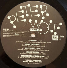 Load image into Gallery viewer, Peter Wolf : Lights Out (LP, Album, Jac)