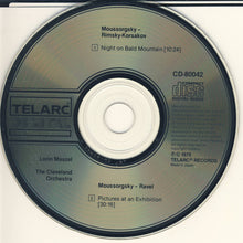 Load image into Gallery viewer, Moussorgsky* - Lorin Maazel, The Cleveland Orchestra : Pictures At An Exhibition • Night On Bald Mountain (CD, Album)