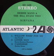 Load image into Gallery viewer, Herbie Mann & The Bill Evans Trio : Nirvana (LP, Album, Mon)