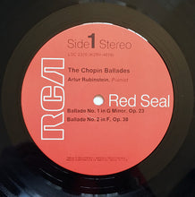 Load image into Gallery viewer, Chopin*, Rubinstein* : The Chopin Ballades (LP, RE, Ind)