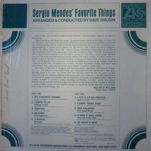 Laden Sie das Bild in den Galerie-Viewer, Sergio Mendes* : Sergio Mendes' Favorite Things (LP, Album, Mon)