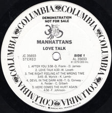 Charger l'image dans la galerie, Manhattans : Love Talk (LP, Album, Promo, Ter)