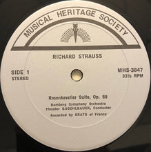 Load image into Gallery viewer, Richard Strauss, Jean Hubeau, Theodor Guschlbauer, Bamberg Symphony Orchestra* : Strauss: Burleske / Rosenkavalier Suite / Vienna Philharmonic Fanfare (LP, Album)