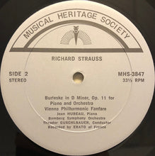 Load image into Gallery viewer, Richard Strauss, Jean Hubeau, Theodor Guschlbauer, Bamberg Symphony Orchestra* : Strauss: Burleske / Rosenkavalier Suite / Vienna Philharmonic Fanfare (LP, Album)