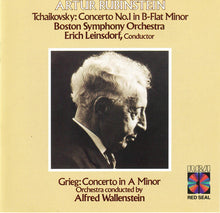 Load image into Gallery viewer, Pyotr Ilyich Tchaikovsky, Edvard Grieg, Arthur Rubinstein, Erich Leinsdorf, Alfred Wallenstein, Boston Symphony Orchestra, RCA Victor Symphony Orchestra : Tchaikovsky Concerto No. 1, Grieg Concerto in A Minor (CD, Comp)