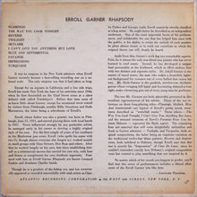 Laden Sie das Bild in den Galerie-Viewer, Erroll Garner : Rhapsody (10", Album, Mono, RP)