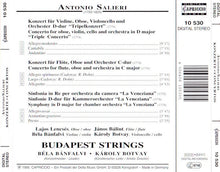 Laden Sie das Bild in den Galerie-Viewer, Antonio Salieri, Bela Banfalvi, Budapest Strings : Konzerte - Concertos (CD)
