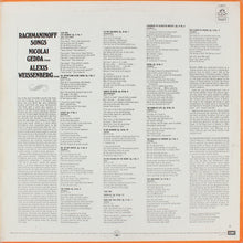 Load image into Gallery viewer, Rachmaninov* - Nicolaï Gedda* • Alexis Weissenberg : Songs (LP)