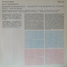 Load image into Gallery viewer, Paul Hindemith : Klarinettenquintett - Quartett Für Klarinette, Violine, Cello Und Klavier (LP)