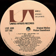 Load image into Gallery viewer, Various : Live And Let Die (Original Motion Picture Soundtrack) (LP, Album, Res)