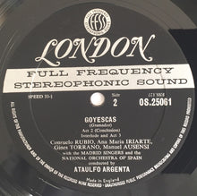 Load image into Gallery viewer, Granados*, Consuelo Rubio, Ana María Iriarte, Ginés Torrano, Manuel Ausensi, The Madrid Singers* And The National Orchestra Of Spain* Conducted By Ataulfo Argenta* : Goyescas (LP, Album)