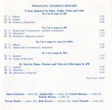 Load image into Gallery viewer, W. A. Mozart* : 4 Flute Quartets, Clarinet Trio (CD, Comp, RM)