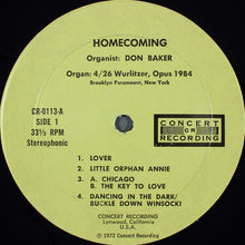 Laden Sie das Bild in den Galerie-Viewer, Don Baker (2) : Homecoming: Don Baker Returns To The Brooklyn Paramount (LP)