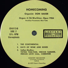 Laden Sie das Bild in den Galerie-Viewer, Don Baker (2) : Homecoming: Don Baker Returns To The Brooklyn Paramount (LP)