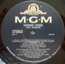 Laden Sie das Bild in den Galerie-Viewer, Lou Christie : Lightnin' Strikes (LP, Album, MGM)