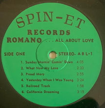 Load image into Gallery viewer, Romano (19) : ...All About Love (LP, Album)