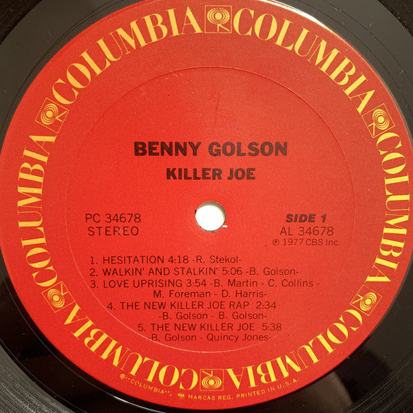Buy Benny Golson : Killer Joe (LP, Album) Online for a great price