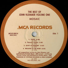 Charger l'image dans la galerie, John Klemmer : Mosaic - The Best Of John Klemmer Volume One (2xLP, Comp)